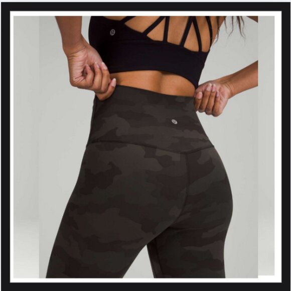 Lululemon Align Crop *21" Heritage 365 Camo Deep Coal Multi - Picture 2 of 3